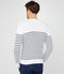 Seemannspullover herren weiss MARSHMALLOW/blau SMOKING