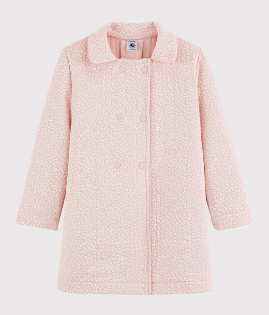 Kinder-Mantel aus gestepptem Doppeljersey für Mädchen rosa MINOIS
