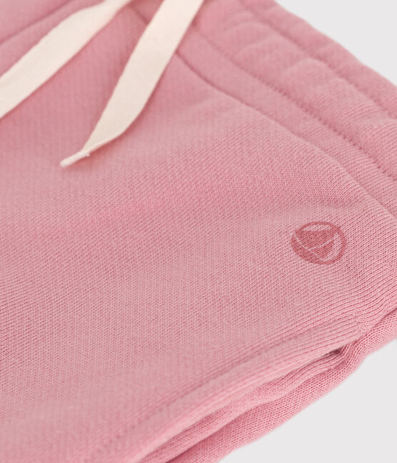 Kinder-Jogginghose aus einfarbiger Baumwolle  rosa CHARME