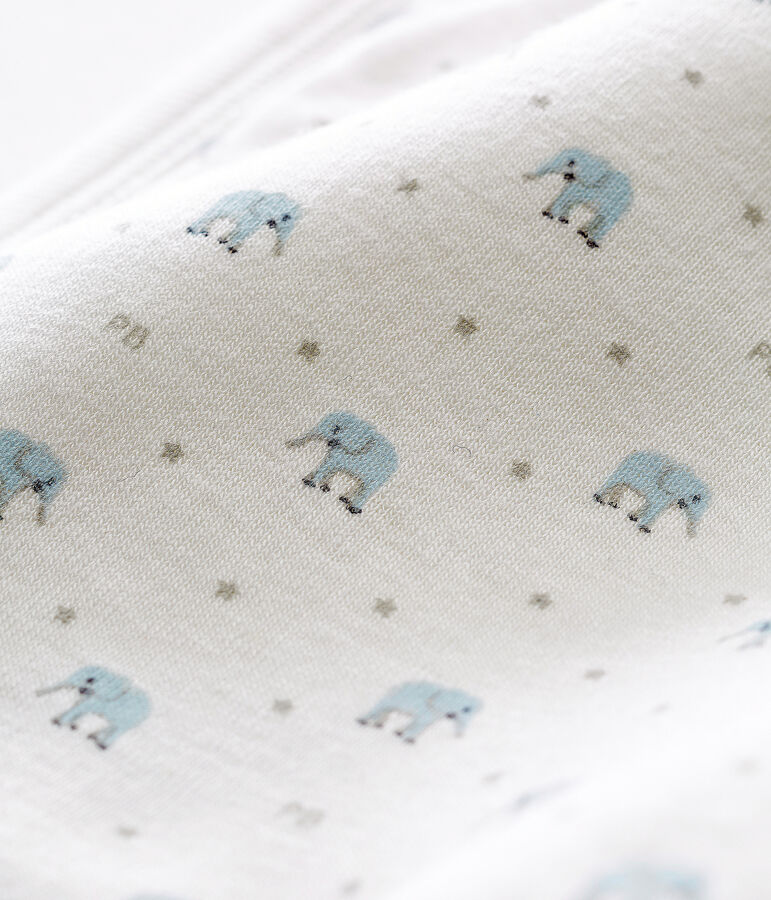 Gemustertes baby-l&auml;tzchen jungen weiss/vielfarbig