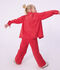 Kinder-Jacke aus einfarbiger Baumwolle rot