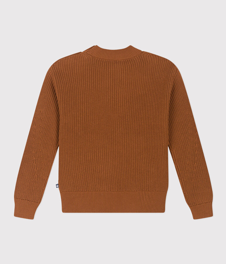 Damenpullover aus Baumwolle mit Patentmuster ALEZAN