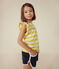 Gestreiftes T-Shirt aus geflammtem Jersey Kinder/Mädchen gelb NECTAR/ AVALANCHE