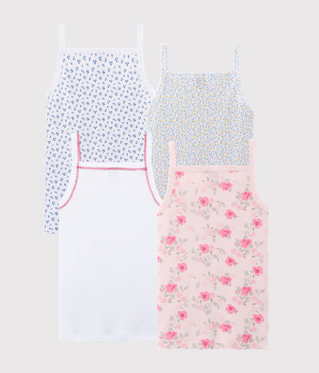 &Uuml;berraschungsset mit 4 Spaghetti-Tops f&uuml;r M&auml;dchen vielfarbig