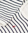 Gestreifter Bodyjama aus Baumwolle weiss MARSHMALLOW/blau SMOKING
