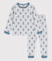 Kinderpyjama aus Nicki grau POUSSIERE/ ROVER