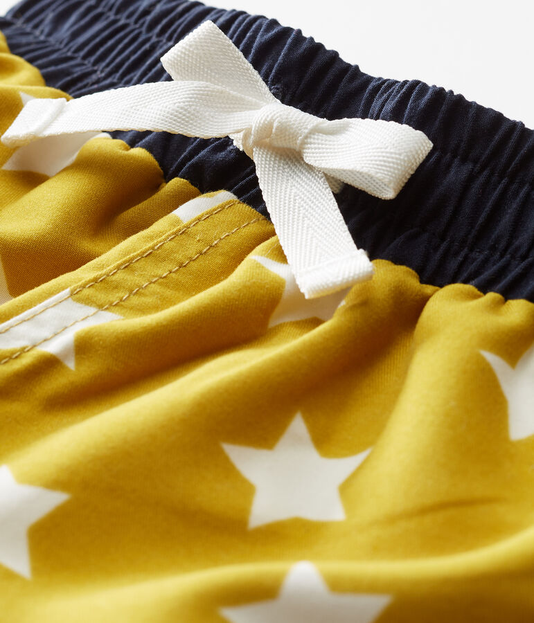 Gemusterte baby-strandshorts jungen gr&uuml;n/weiss