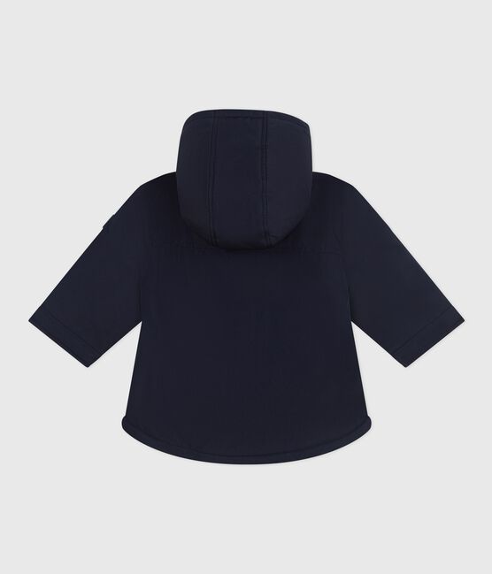 Halblanger Baby-Parka einfarbig blau SMOKING