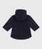 Halblanger Baby-Parka einfarbig blau SMOKING