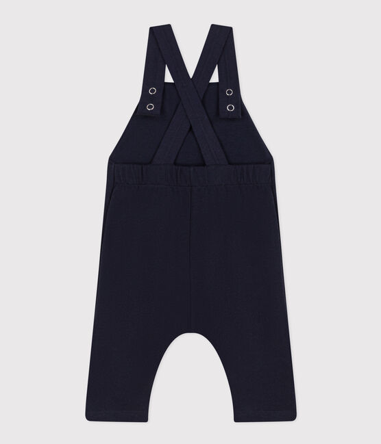 Lange Baby-Latzhose aus dichtem Jersey blau SMOKING