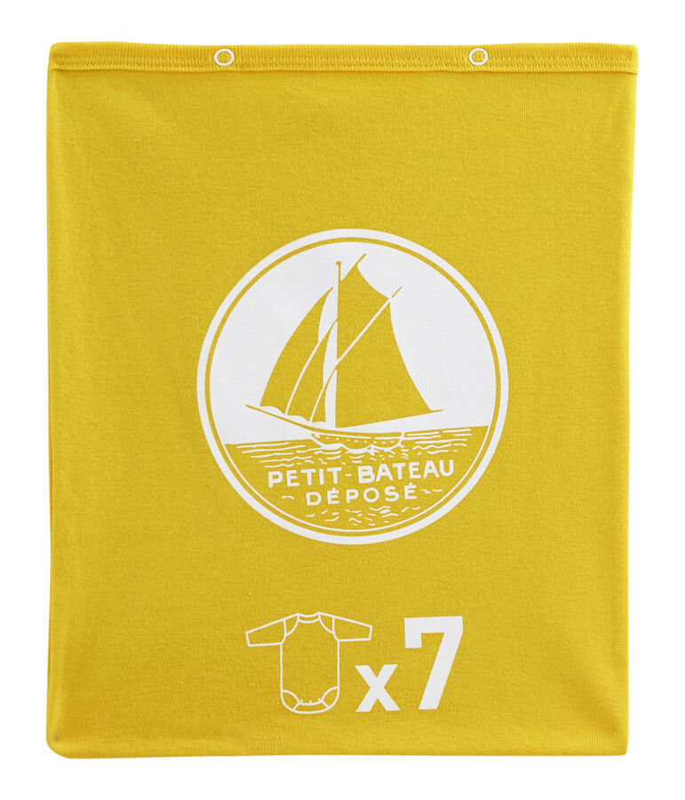 &Uuml;berraschungsbeutel mit 7 lang&auml;rmeligen Baby-Bodys f&uuml;r Jungen vielfarbig