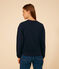Damen-Sweatshirt aus Molton blau SMOKING