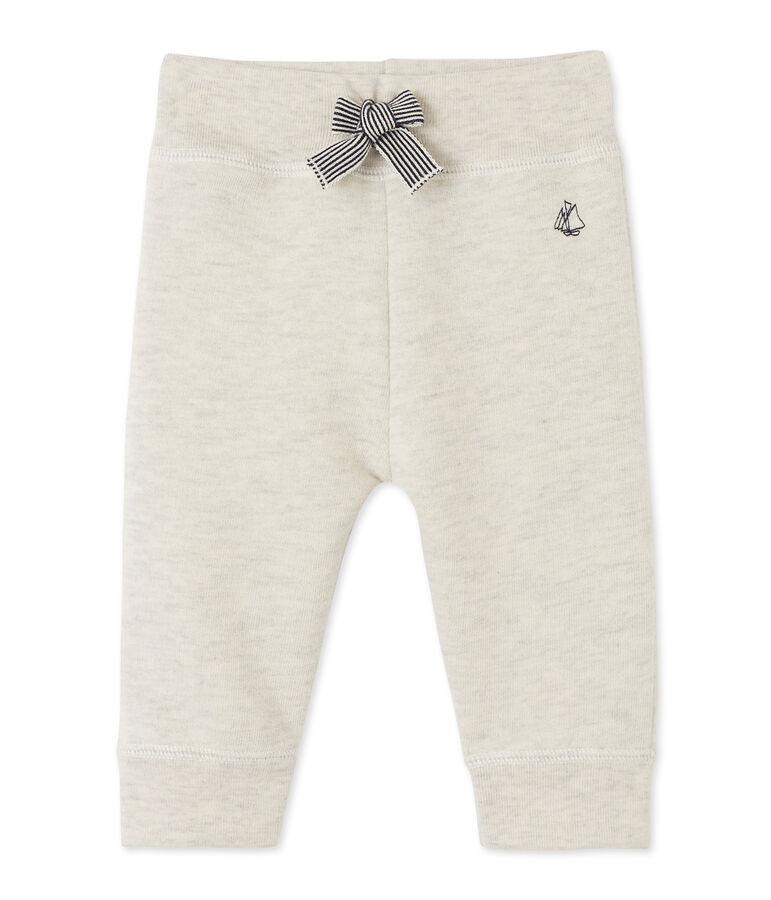 Baby-Jungen-Jogginghose aus Molton beige
