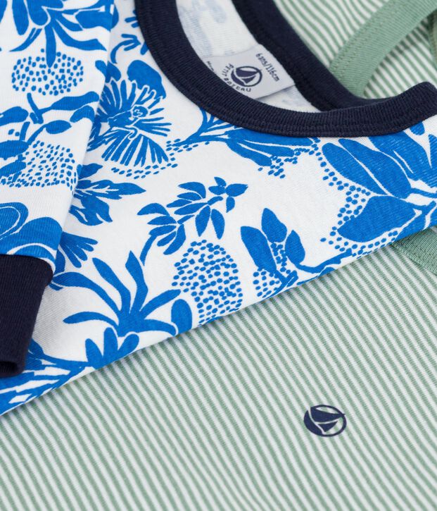 Set Kinder-Pyjamas aus bedruckter Baumwolle vielfarbig