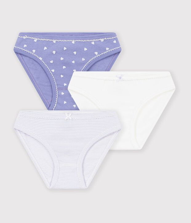 Set Kinder-Slips aus Baumwolle mit Herzmotiv vielfarbig
