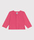 Baby-Cardigan aus einfarbiger Baumwolle