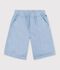 Kinder-Bermudashorts aus einfarbiger Baumwolle blau