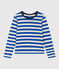 Damen-T-Shirt LE DROIT aus Baumwolle mit Rundhalsausschnitt NEWBLEU/ MASTOC