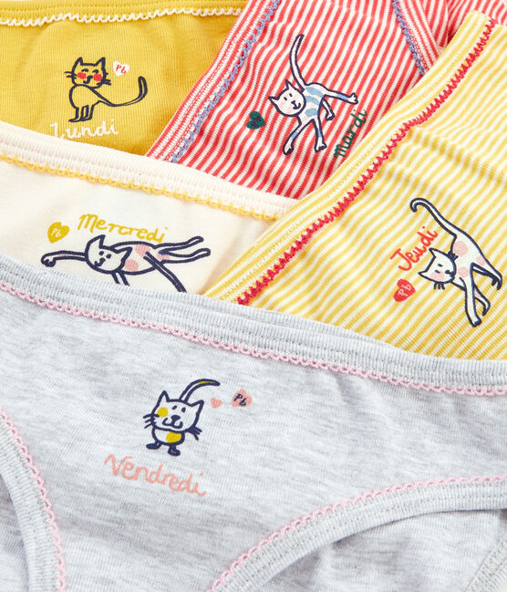 Set mit 5 Unterhosen für kleine Mädchen variante 1