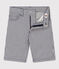 Kinder-Bermudashorts aus Baumwollcanvas für Jungen blau MEDIEVAL/weiss MARSHMALLOW