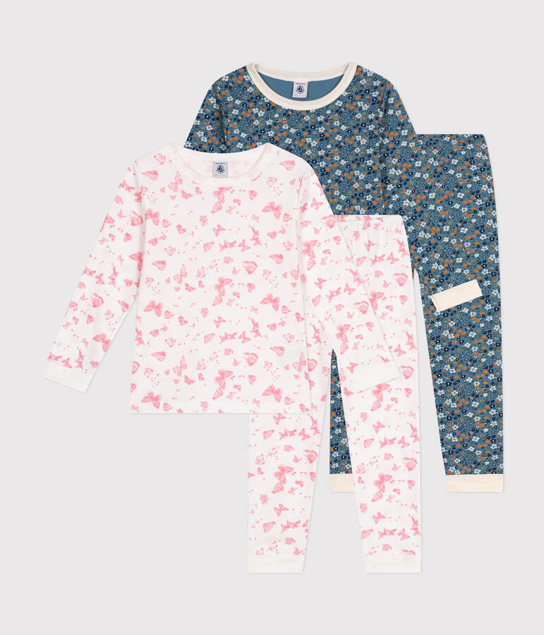 2er-Set Kinder-Pyjamas aus Baumwolle vielfarbig