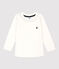 Baby-T-Shirt aus Baumwolle weiss MARSHMALLOW