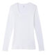 Leichtes langärmeliges baumwoll-t-shirt damen