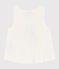 Kinder-Tanktop aus Baumwolle für Mädchen weiss MARSHMALLOW