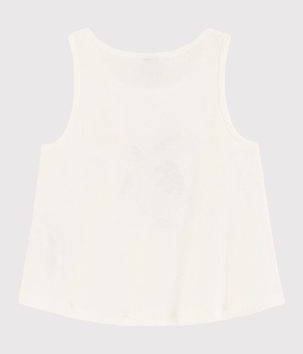 Kinder-Tanktop aus Baumwolle f&uuml;r M&auml;dchen weiss