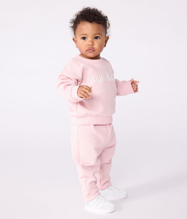 Baby-Sweatshirt aus Baumwolle mit Petit Bateau-Stickerei JOLI