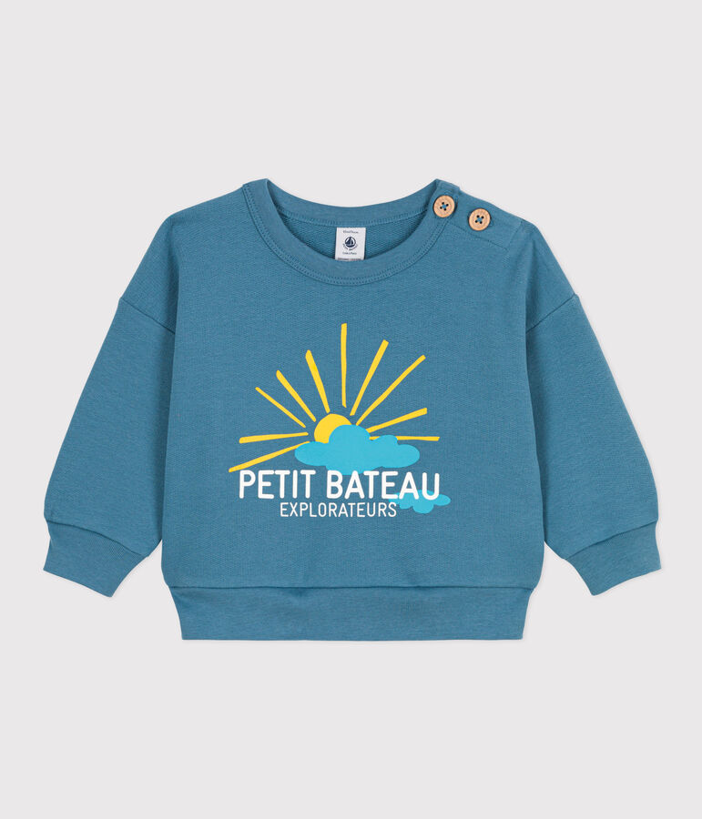Baby-Sweatshirt aus leichtem Molton blau