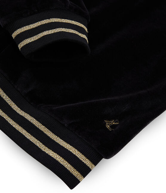 Kinder-Cardigan Mädchen schwarz NOIR