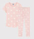 Kinderpyjama aus Bio-Baumwolle mit Herzmotiv für Mädchen