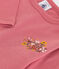 Langärmeliges Baby-T-Shirt aus Baumwolle rosa ROSEWOOD