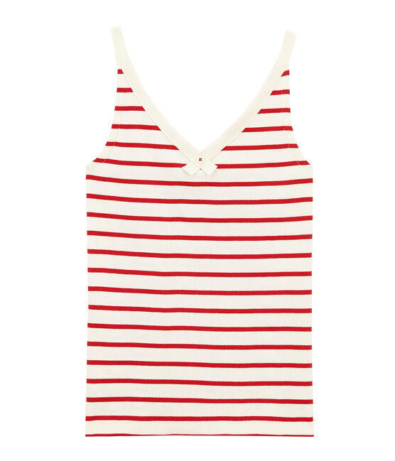 Unterhemden zur feier des 100 geburtstags des slips damen beige COQUILLE/rot TERKUIT