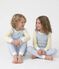 Kinder-Pyjama aus Baumwolle mit Streifen blau/vielfarbig