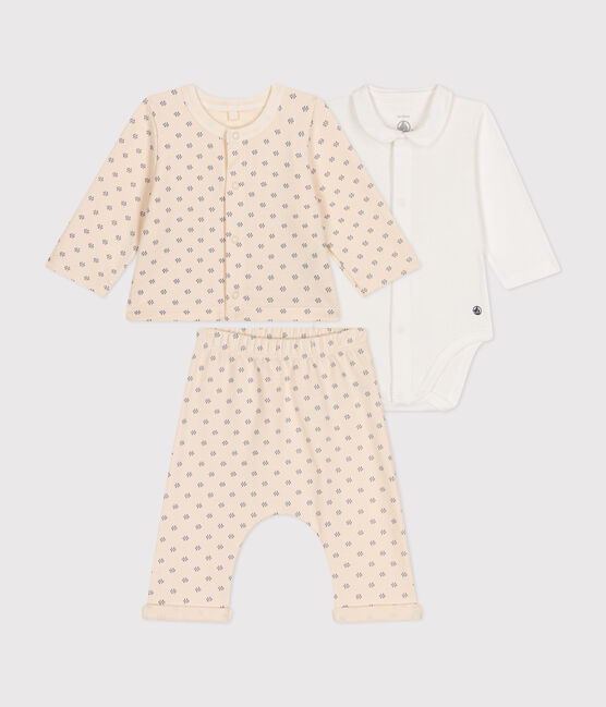 3er-Set aus leichtem Molton für Babys blau AVALANCHE/ BEACH