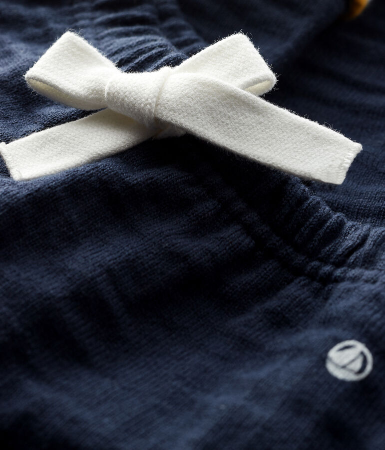 Baby-Hose aus Doppeljersey f&uuml;r Jungen blau SMOKING