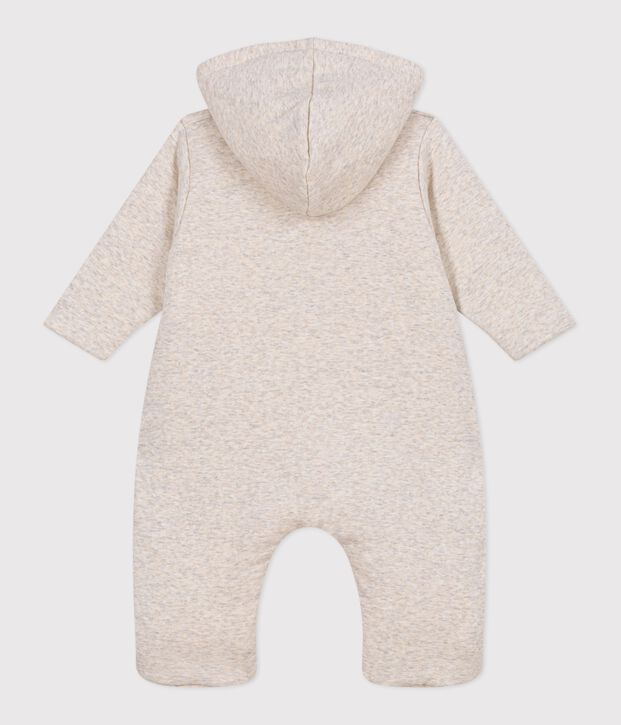 Wattierter Baby-Overall mit Kapuze und F&uuml;&szlig;chen, einfarbig MONTELIMAR CHINE