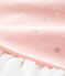 Baby-Kleid aus Molton für Mädchen rosa MINOIS/weiss MARSHMALLOW