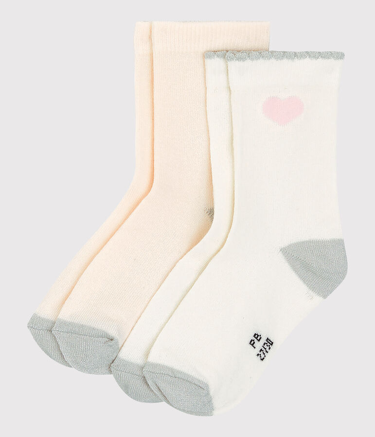 2er-Set Kindersocken f&uuml;r M&auml;dchen vielfarbig
