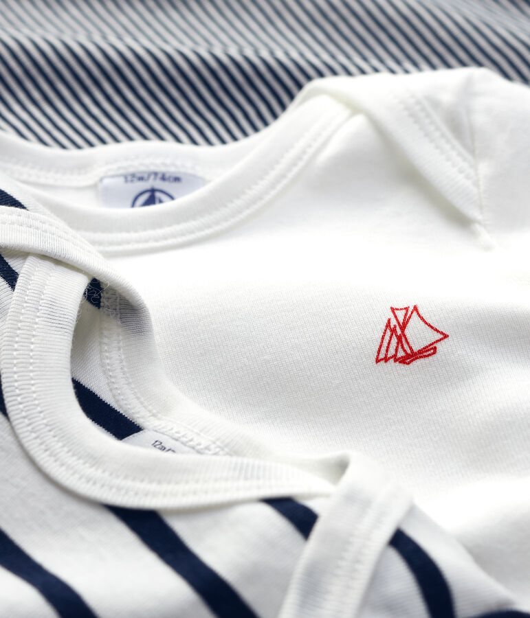 3er-Set lang&auml;rmelige Baby-Bodys variante 1