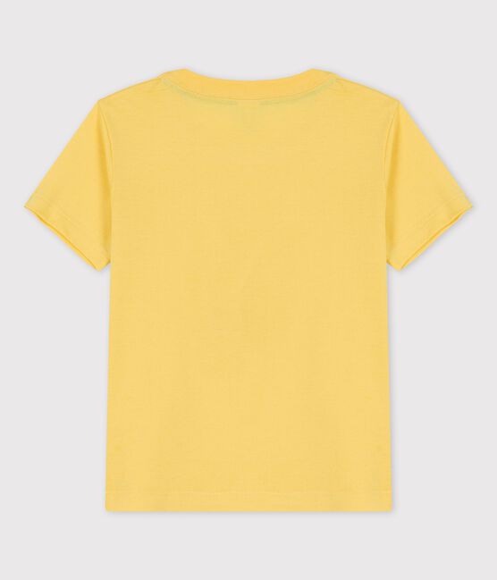 Kurzärmeliges T-Shirt aus Baumwolle für Jungen gelb ORGE