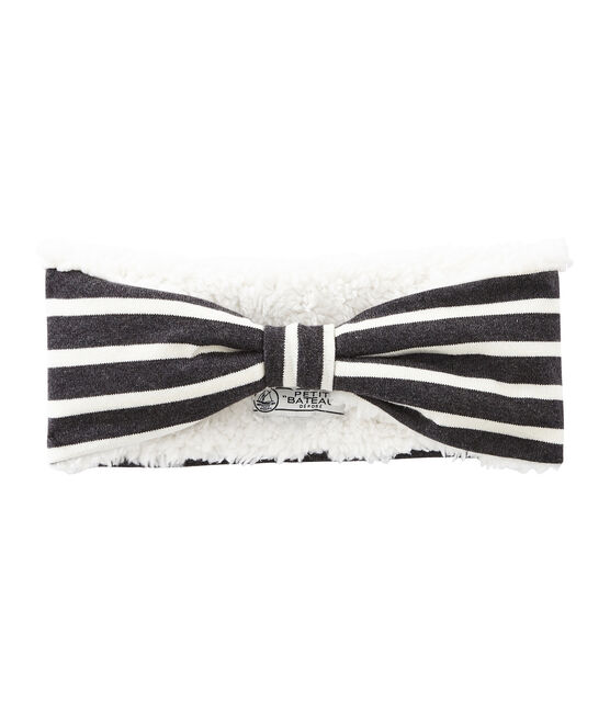 Warmes Kopfband für Damen schwarz CITY/beige COQUILLE