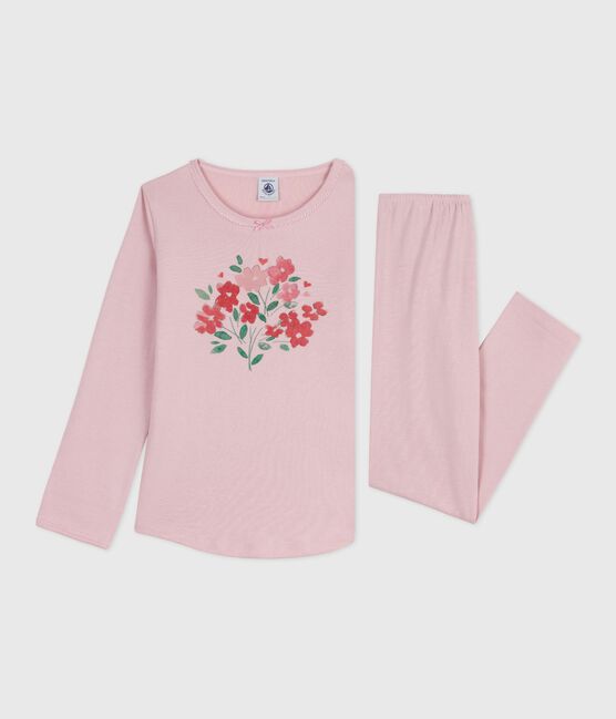 Kinder-Pyjama aus Baumwolle rosa JOLI