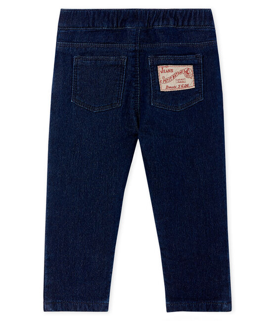 Unisex-Babyhose aus Strick im Denim-Look blau JEAN