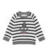 Baby-Jungen-Sweatshirt mit Marinestreifen