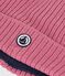 Kinder-Strickm&uuml;tze mit Fleece gef&uuml;ttert rosa