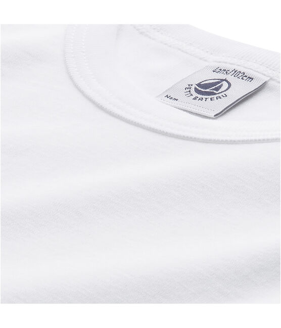 Jungen-Langarmshirt weiss Lait