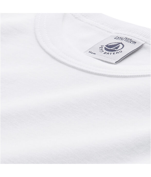 Jungen-Langarmshirt weiss Lait